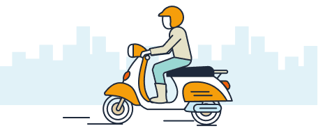 Ilustracja przedstawiająca Motorowery do 50 cm³