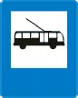 Znak D-16 Przystanek trolejbusowy