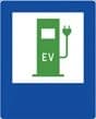 Znak D-23c Punkt ładowania pojazdów elektrycznych