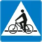 Znak D-6a Przejazd dla rowerów