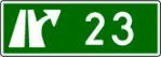 Znak E-20a Numer węzła drogowego na autostradzie lub na drodze ekspresowej