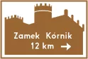 Znak E-22b Obiekt na samochodowym szlaku turystycznym