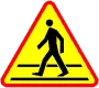 Znak A-16 Przejście dla pieszych