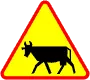 Znak A-18a Zwierzęta gospodarskie