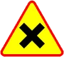 Znak A-5 Skrzyżowanie dróg