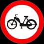 Znak B-10 Zakaz wjazdu motorowerów
