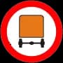 Znak B-13a Zakaz wjazdu pojazdów z materiałami niebezpiecznymi