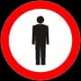 Znak B-41 Zakaz ruchu pieszych