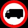 Znak B-5 Zakaz wjazdu samochodów ciężarowych