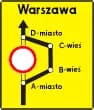 Znak F-8 Objazd w związku z zamknięciem drogi